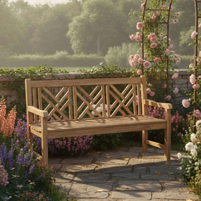 VILANO 3-SEATER BENCH | Outdoor Patio Bench For Garden Lounge | 9 Designer Colors | BY ANDERSON TEAK - Best Daybed