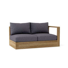 Copacabana left loveset modular by Anderson Teak in one of nine designer colors, showcasing comfortable outdoor seating.