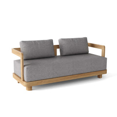 Anderson Teak Granada deep seating loveseat in 9 designer colors with plush cushions and modern design.