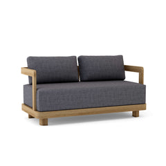 Anderson Teak Granada deep seating loveseat in a stylish design, available in 9 designer colors, showcasing comfortable cushions and modern style.