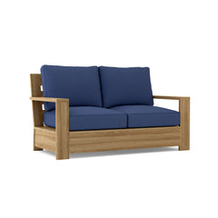 Madera Deep Seating Loveseat by Anderson Teak in 9 designer colors, showcasing a stylish, comfortable outdoor seating design.