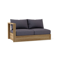 Anderson Teak Copacabana right loveseat modular in vibrant designer colors, showcasing modern outdoor seating.