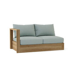 Anderson Teak Copacabana right loveseat modular in vibrant designer colors, featuring plush cushions and sleek outdoor design.