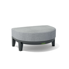 Coronado Aluminum Ottoman by Anderson Teak in one of nine designer colors, showcasing a sleek, modern footstool with a durable aluminum frame.