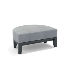 Coronado aluminum ottoman by Anderson Teak with 9 designer color options, featuring a sleek, modern footstool design in outdoor furniture.