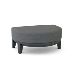 Coronado aluminum ottoman by Anderson Teak in 9 designer colors, showcasing a sleek modern footstool design with a smooth finish.