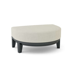 Coronado Aluminum Ottoman by Anderson Teak in 9 designer colors, featuring sleek modern design and durable aluminum construction.
