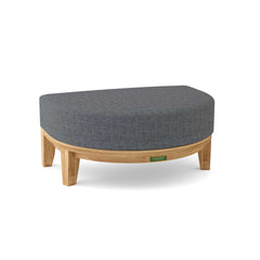 Coronado ottoman by Anderson Teak in 9 designer colors, showcasing a stylish upholstered footstool with a modern design.