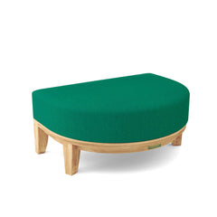 Anderson Teak Coronado Ottoman in 9 designer colors, showcasing a stylish, versatile footstool with wooden legs and comfortable cushion.