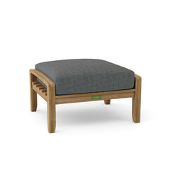 NATSEPA ottoman by Anderson Teak in 9 designer colors, showcasing a stylish footstool with a modern design and wood finish.