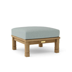 SOUTHBAY DEEP SEATING OTTOMAN | Luxury Outdoor Teak Ottoman For Patio | 9 Designer Colors | BY ANDERSON TEAK - Best Daybed