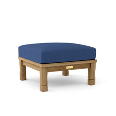 SouthBay deep seating ottoman by Anderson Teak in cast pomegranate, featuring a stylish design and available in 9 designer colors.