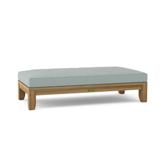 RIVIERA 60-inch outdoor daybed by Anderson Teak with cast pomegranate finish, featuring plush cushions and stylish design.