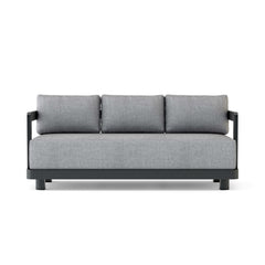 Outdoor Granada Aluminum Sofa by Anderson Teak in 9 designer colors, showcasing a modern, stylish patio furniture piece.