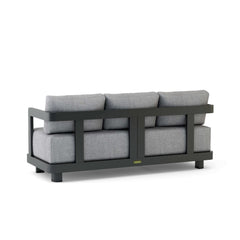 Outdoor Granada aluminum sofa by Anderson Teak with 9 designer color options, featuring modern design and durable construction.