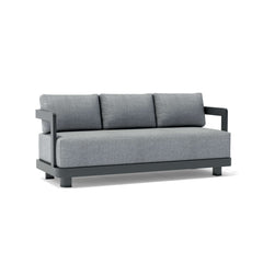 Granada aluminum outdoor sofa by Anderson Teak in 9 designer colors, featuring sleek modern design and comfortable seating.