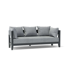Outdoor aluminum sofa by Anderson Teak in Coronado style, featuring 9 designer color options and modern outdoor seating design.
