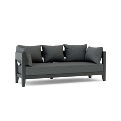 Coronado aluminum outdoor sofa by Anderson Teak in 9 designer colors, featuring sleek metal frame and comfortable cushions.