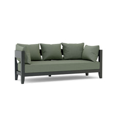 Coronado aluminum outdoor sofa by Anderson Teak in a designer color, featuring sleek modern design and comfortable seating.