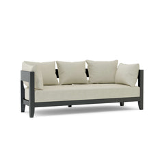 Coronado Aluminum Outdoor Sofa by Anderson Teak in one of nine designer colors, featuring sleek aluminum frame and outdoor-ready cushions.