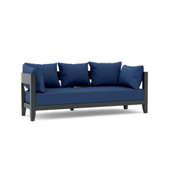 Coronado aluminum outdoor sofa by Anderson Teak in 9 designer colors, featuring sleek modern design and comfortable seating.