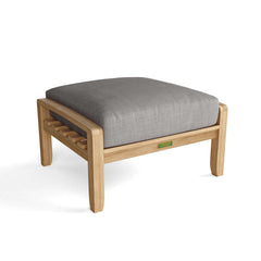 Anderson Teak SET-140 NATSEPA modular outdoor sofa in cast pomegranate, featuring deep seating and nine designer color options.
