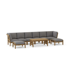 SET-140 NATSEPA MODULAR DEEP SEATING |Outdoor Patio Conversational Sofa Set For Garden Lounge | 9 Designer Colors | BY ANDERSON TEAK - Best Daybed