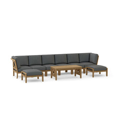 SET-140 NATSEPA MODULAR DEEP SEATING |Outdoor Patio Conversational Sofa Set For Garden Lounge | 9 Designer Colors | BY ANDERSON TEAK - Best Daybed