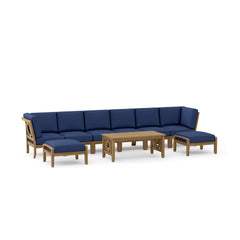 SET-140 NATSEPA MODULAR DEEP SEATING |Outdoor Patio Conversational Sofa Set For Garden Lounge | 9 Designer Colors | BY ANDERSON TEAK - Best Daybed