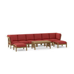 SET-140 NATSEPA MODULAR DEEP SEATING |Outdoor Patio Conversational Sofa Set For Garden Lounge | 9 Designer Colors | BY ANDERSON TEAK - Best Daybed