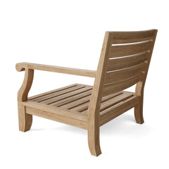 Anderson Teak Riviera Teak Wood Outdoor Sofa set in sage with deep seating, part of the 9-color designer outdoor patio sectional collection.
