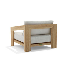 Anderson Teak Smyrna Deep Seating Outdoor Sofa Set with plush cushions for garden lounge, in designer colors.