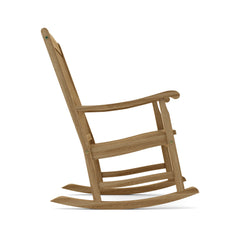 IPANEMA rocking armchair by Anderson Teak in 9 designer colors, featuring a stylish wooden frame and comfortable rocking design.