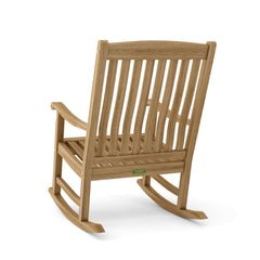 IPANEMA rocking armchair by Anderson Teak in a stylish design with 9 color options, featuring a modern wooden frame and comfortable sitting area.