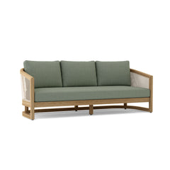 Catania deep seating sofa by Anderson Teak featuring plush cushions and a modern design in one of nine designer colors.
