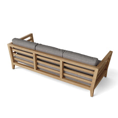 Cordoba deep seating sofa by Anderson Teak in 9 designer colors, showcasing a modern outdoor seating design with plush cushions.