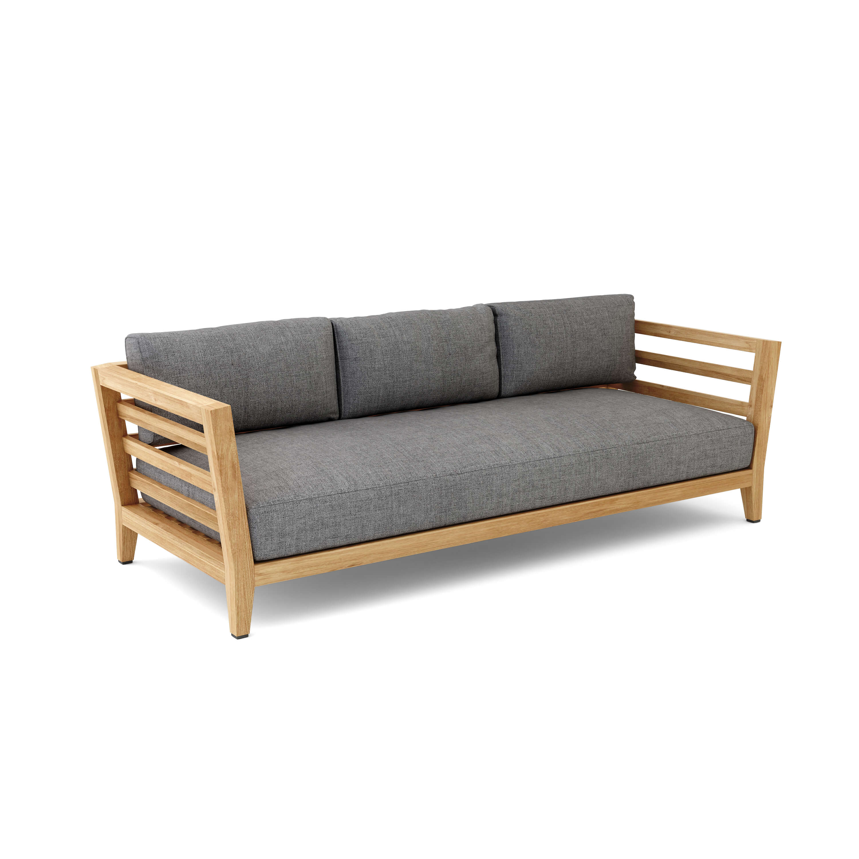 Cordoba deep seating sofa by Anderson Teak in one of nine designer colors, showcasing plush cushions and modern outdoor furniture design.