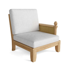 Anderson Teak SET-68 Luxe teak wood outdoor sofa set with deep seating, perfect for garden lounge, in a stylish design.