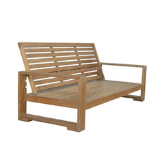 Anderson Teak Capistrano deep seating sofa in nine designer colors, featuring plush cushions and stylish outdoor furniture design.