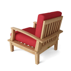 Anderson Teak Brianna deep seating sofa in a stylish design, available in 9 designer colors, perfect for modern outdoor spaces.