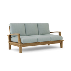 Anderson Teak Brianna deep seating sofa in one of nine designer colors, featuring plush cushions and modern outdoor furniture design.