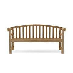 Anderson Teak Brisbane deep seating bench sofa in stylish designer colors, showcasing comfortable outdoor lounge furniture.