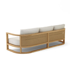 Anderson Teak JUNUS 4-seat sofa in one of nine designer colors, featuring modern outdoor furniture with comfortable cushions.