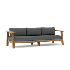 Anderson Teak Palermo deep seating sofa in vibrant designer colors, showcasing plush cushions and stylish outdoor furniture design.