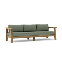 Anderson Teak Palermo deep seating sofa in vibrant designer colors with plush cushions and modern outdoor design.