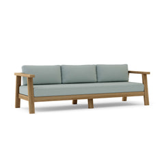 Anderson Teak Palermo deep seating sofa in nine designer colors with plush cushions and modern outdoor furniture design.