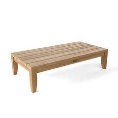 Anderson Teak Coronado 6-piece teak wood outdoor sofa set with deep seating in pomegranate color for garden lounge.