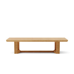 Anderson Teak JUNUS teak wood deep seating sofa set in Pomegranate color, outdoor patio garden lounge with modern design.