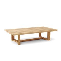 Anderson Teak Junus teak wood deep seating sofa set in Pomegranate, outdoor patio lounge with 9 designer color options.