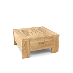 Anderson Teak 6-piece deep seating sofa set in pomegranate, crafted from A-grade teak wood for outdoor garden lounge use.